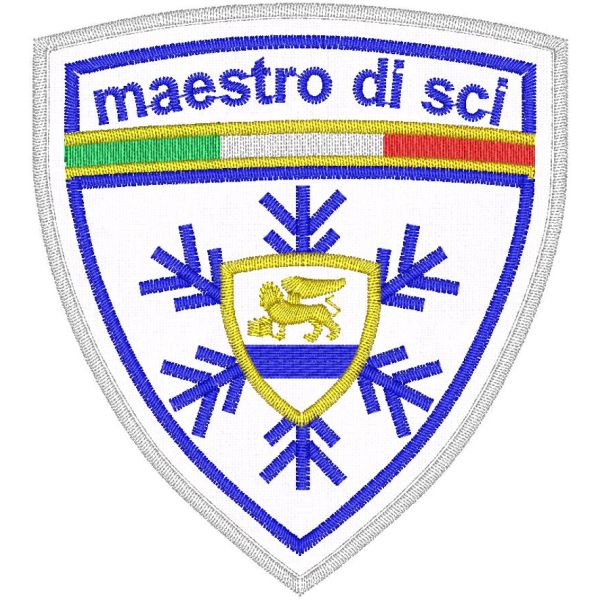 Patch Personalizzato MAESTRO DI SCI reg. VENETO Cm. 9x8