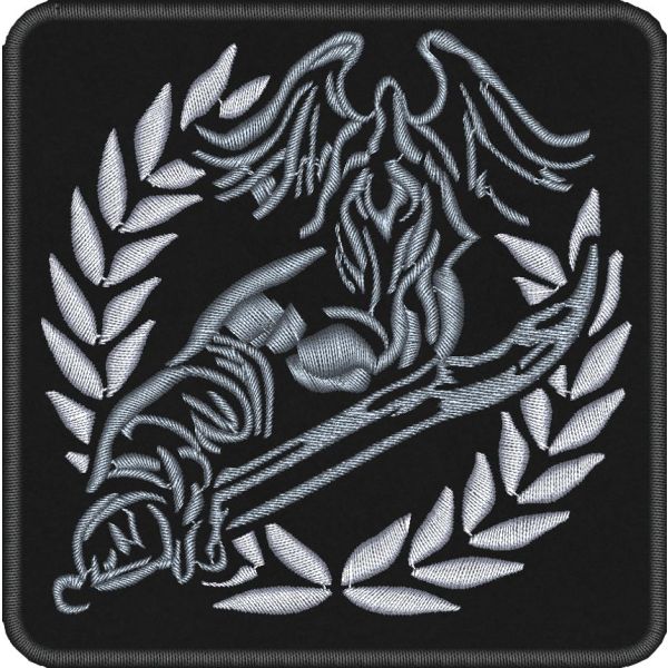 gladiatore con spada e alloro su base nera cm. 8,5 Cod.20240104_A