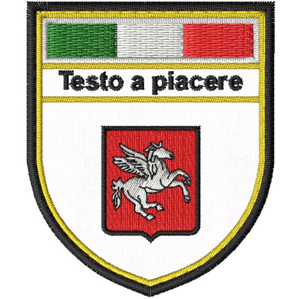 Stemma  (TOSCANA) CON TESTO O DESCRIZIONE A PIACERE MM. 6.5 X 5.5 