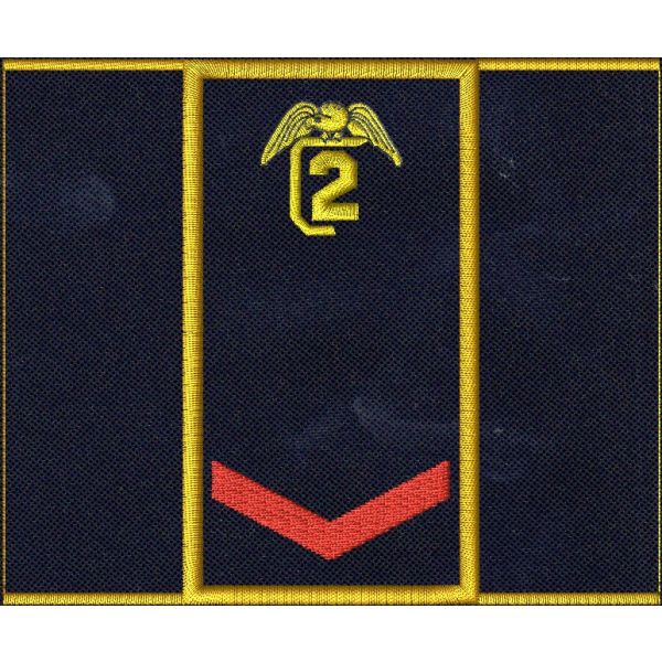 Tubolare incarico "GUARDIA SCELTA" su base blu NAVY confezionato finito con dimens. 90 X 50