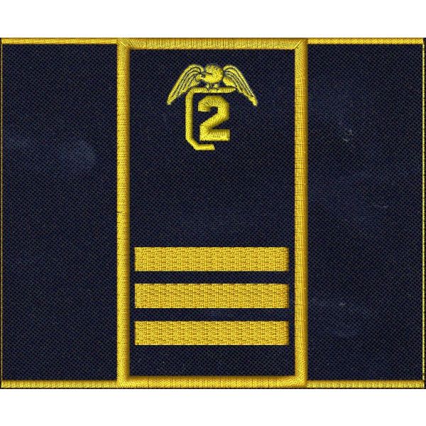 Tubolare incarico "MARESCIALLO MAGGIORE" su base blu NAVY confezionato finito