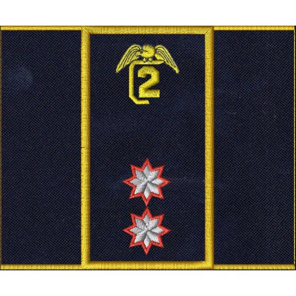 Tubolare incarico di comando"TENENTE" su base blu NAVY confezionato finito 