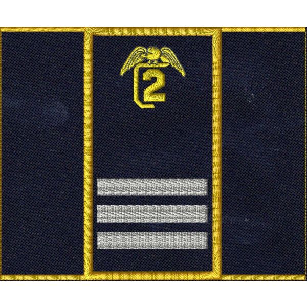 Tubolare incarico "MARESCIALLO MAGGIORE" su base blu NAVY confezionato finito