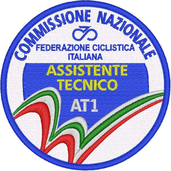 Patch ricamata "ASSISTENTE TECNICO" MTB AT1 