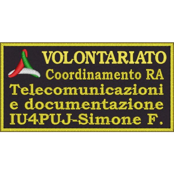 10 x 5  PROTEZIONE CIVILE    con TESTI e dicitura desiderata