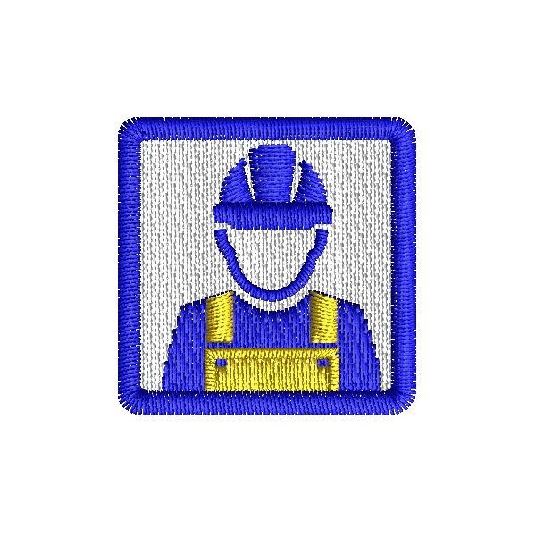 Patch ricamato Simbolo Preposto a sovrintendere le attività lavorative 