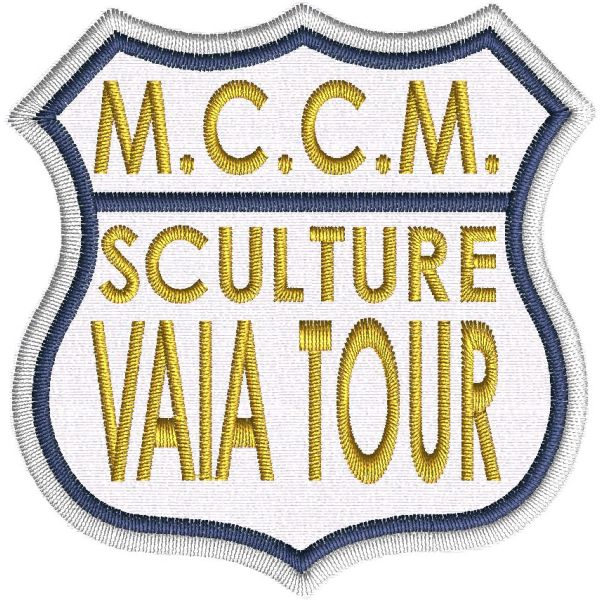 scudetto ricamato M.C.C.M. VAIA TOUR Cm. 7 x7   