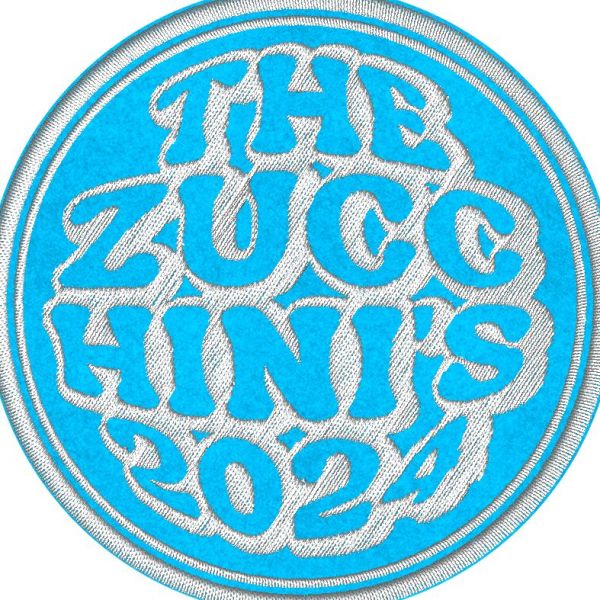 Patch ricamato logo THE ZUCCHINI S su base ciclamino diametro mm. 80 