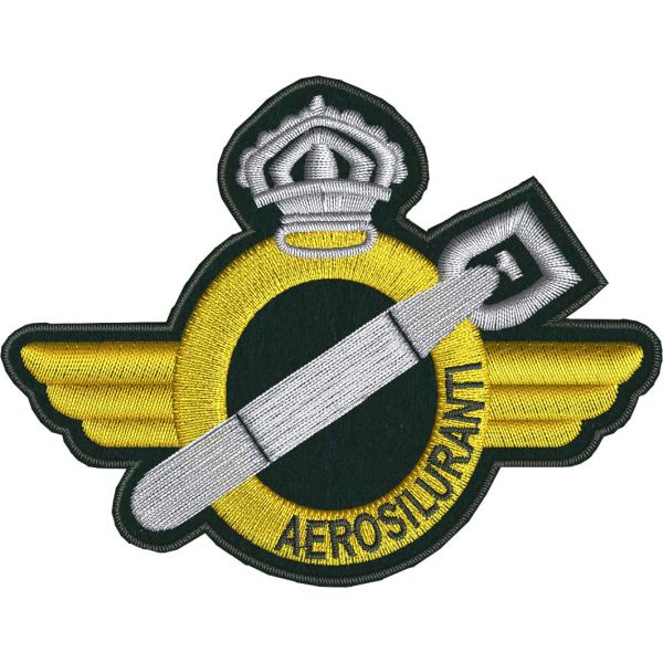 Patch ricamato su base oliva DISTINTIVO AEROSILURANTI ITALIANO SECONDA GUERRA MONDIALE