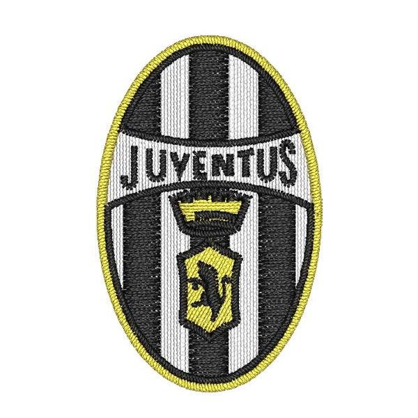 Patch completamente ricamato JUVENTUS mm. 45 x 30