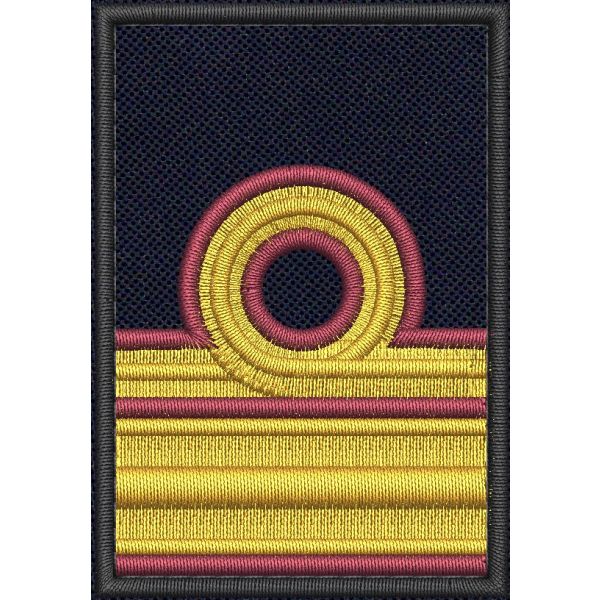 Patch ricamato "MARINA MERCANTILE" (gradi DIRETTORE DI MACCHINA)