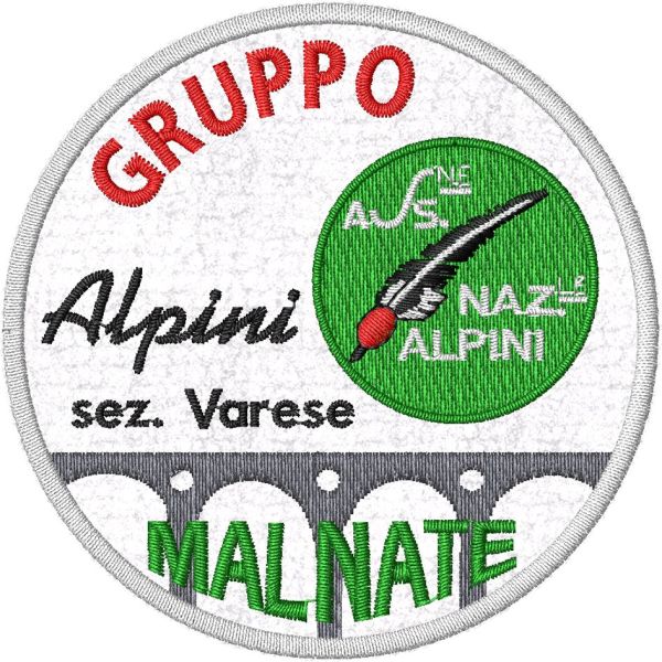 Patch ricamato GRUPPO ALPINI MALNATE sez. Varese 