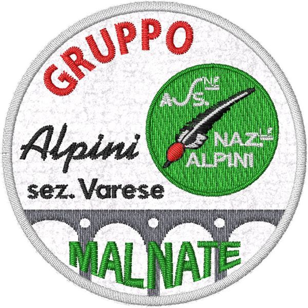 Patch ricamato GRUPPO ALPINI MALNATE sez. Varese 