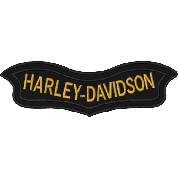 Patch roker HARLEY-DAVIDSON con tessuto nero