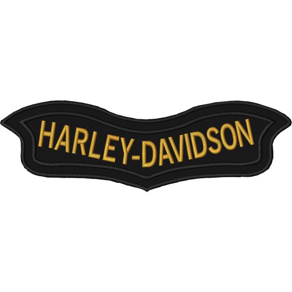 Patch roker HARLEY-DAVIDSON con tessuto nero