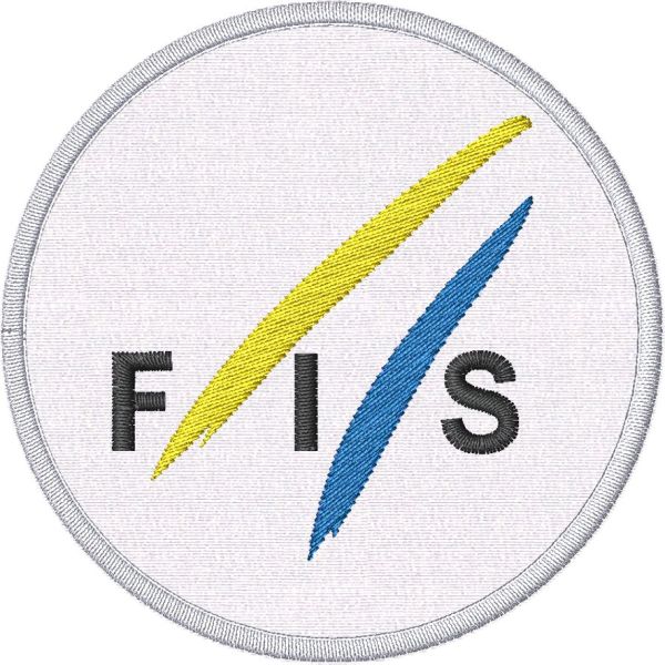 Patch  tonda diametro 75 mm. con  simbolo FIS  