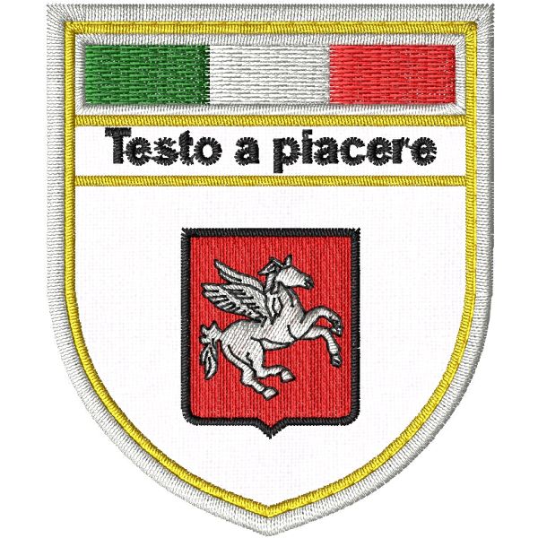 Stemma  (sci TOSCANA) CON TESTO GRUPPO FIRENZE SCI MM. 70 X 60 