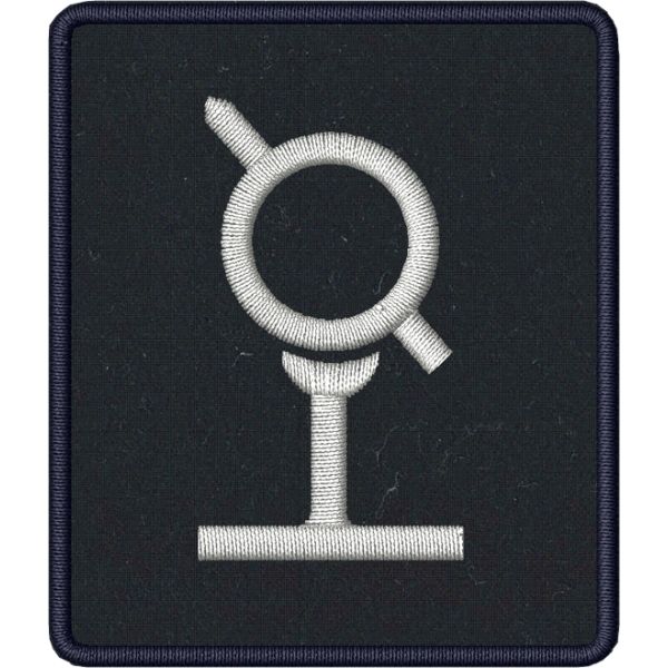 Patch ricamato insegna  dei PPA 1943-1945 mm. 57x67 su base blu  scuro 2055