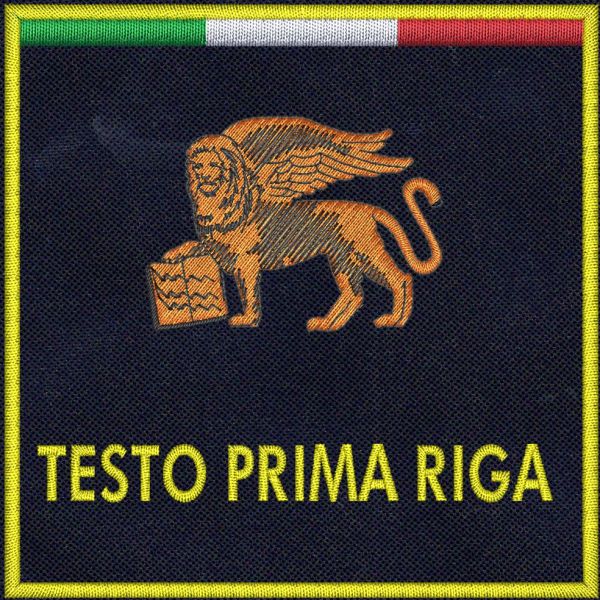 Patch ricamato con testo a piacere PROTEZIONE CIVILE Leone San marco veneto