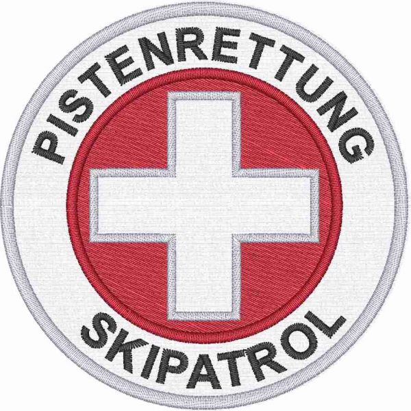 Stemma PISTENRETTUNG SKIPATROL diametro cm.9