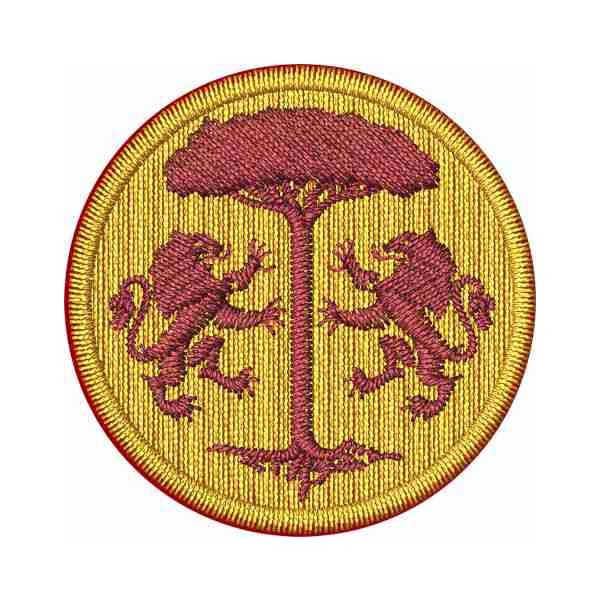 Patch tondo centrale ricamato mm.40 di diametro FOOTBALL CLUB RAVENNA 