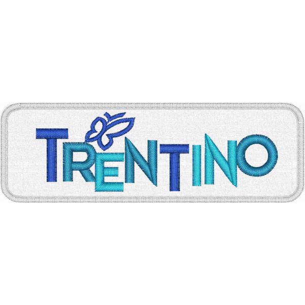 Patch ricamata Logo TRENTINO cm. 11 X 3,5  