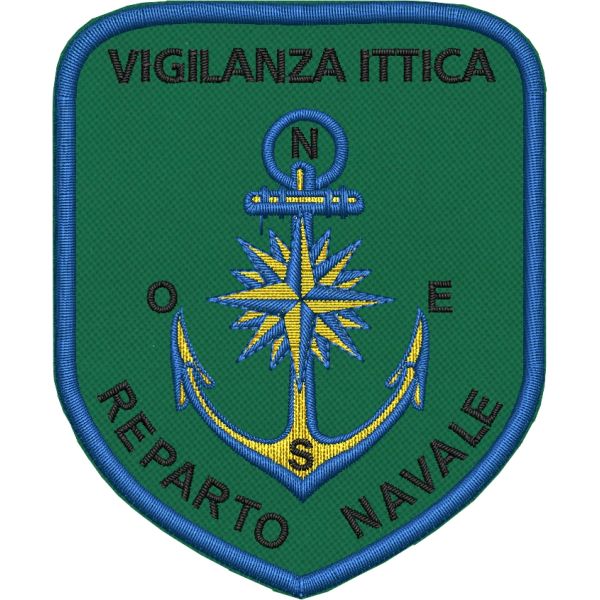 Scudetto ARCIPESCA Reparto Navale cm 8,5 x cm. 7 