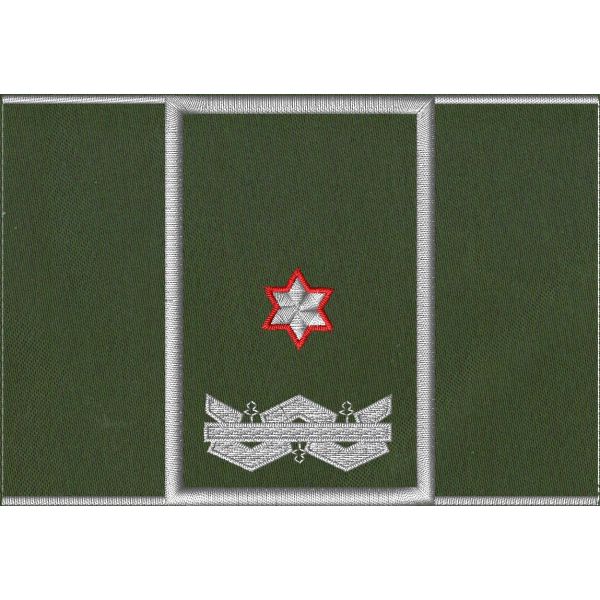 Tubolare ricamato Corpo Ecoforestale Nazionale  base verde miltare, 1 stella argentate bordo rosso