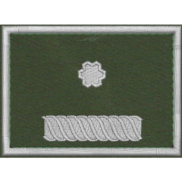 Patch Ricamata grado (Coordinamento sett_Nazionale incarico ruolo  D12 ) base verde  cm. 7 x 4 Cod. 20260736_A