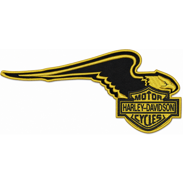 Patch ricamato schiena giubbotto Fac-simile aquila HARLEY DAVIDSON CYCLES