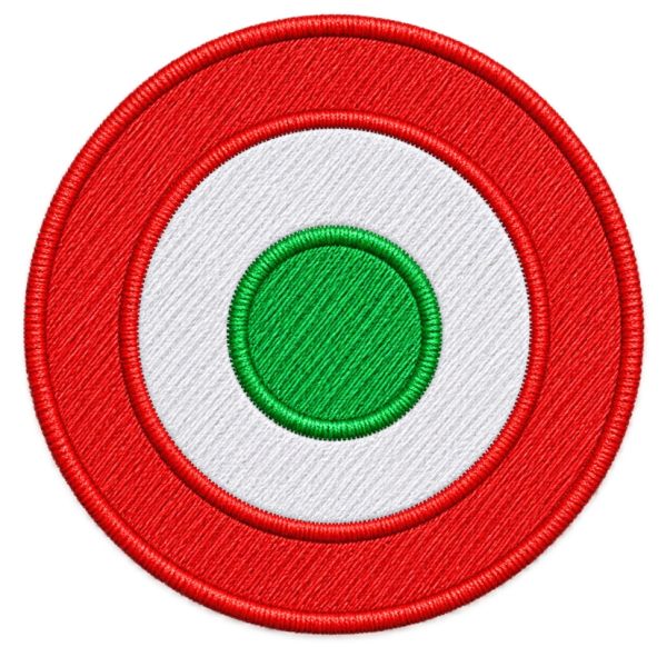 Patch Bandiera italiana Tonda diam. 7,0 cm. Cod. 20260826_A