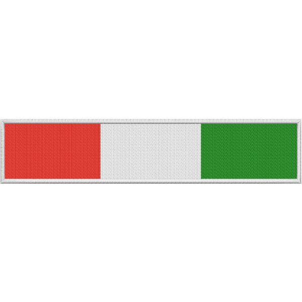 Tricolore ITALIA con riporti di tessuto Cm. 30 x 15 di altezza Cod.20230526_A