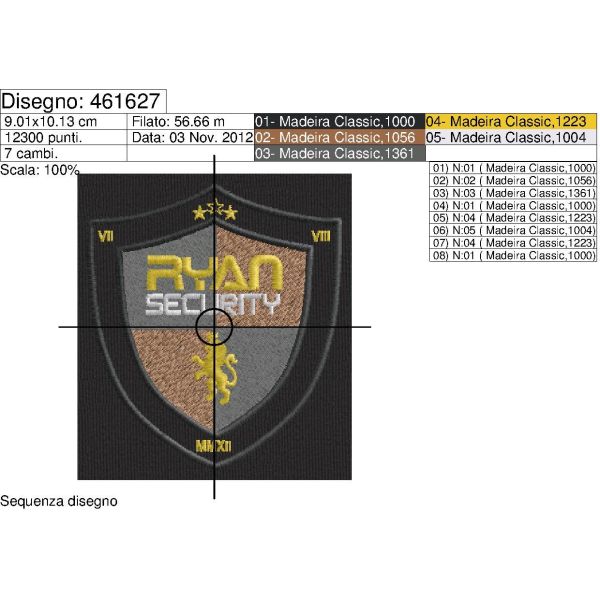 Patch RYAN security cod.461627