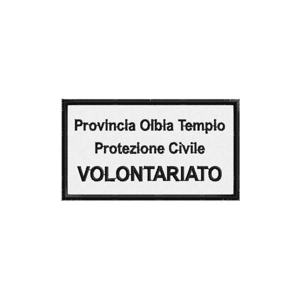 Patch ricamato Protezione civile OLBIA TEMPIO Cod.461647