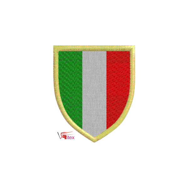 Stemma Tricolore alto cm. 8,3 x 7,0 ITALIA cod. 903
