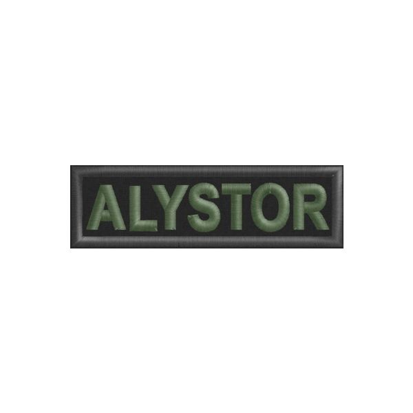Patch  ESEMPIO Nome di Battaglia Da petto Cod. ALYSTOR