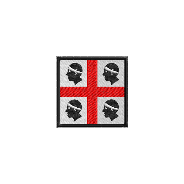 Etichetta ricamata Partito Sardo d'Azione (psdaz)