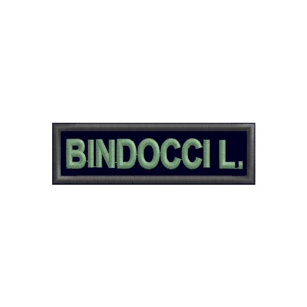 Patch  ESEMPIO Nome di Battaglia Da petto Cod. BINDOCCI_army