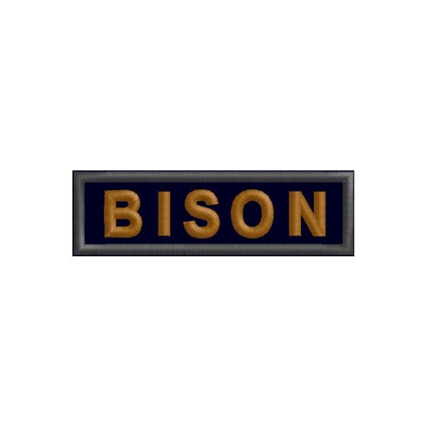 Patch  ESEMPIO Nome di Battaglia Da petto Cod. BISON