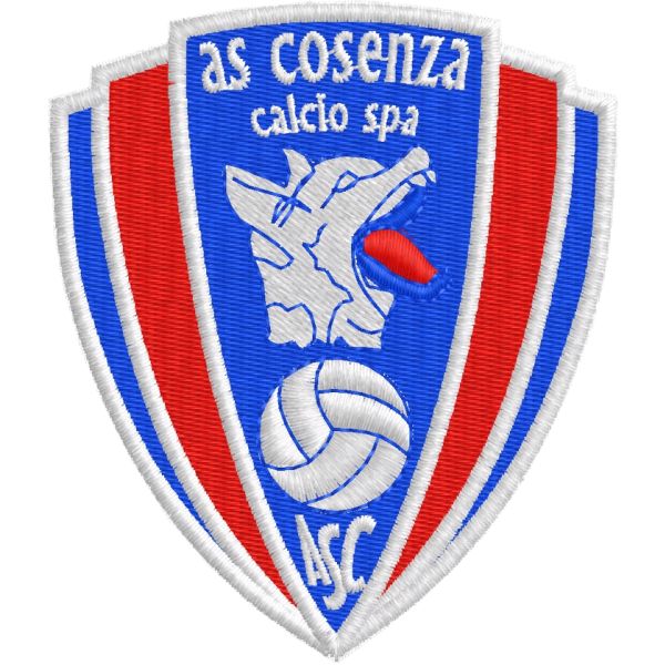 Patch ricamato AS COSENZA  calcio spa Cod. COS190502