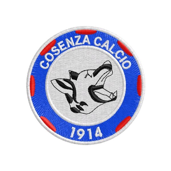 Patch tondo COSENZA CALCIO 1914 Diam. 70 mm. Cod. COS190505
