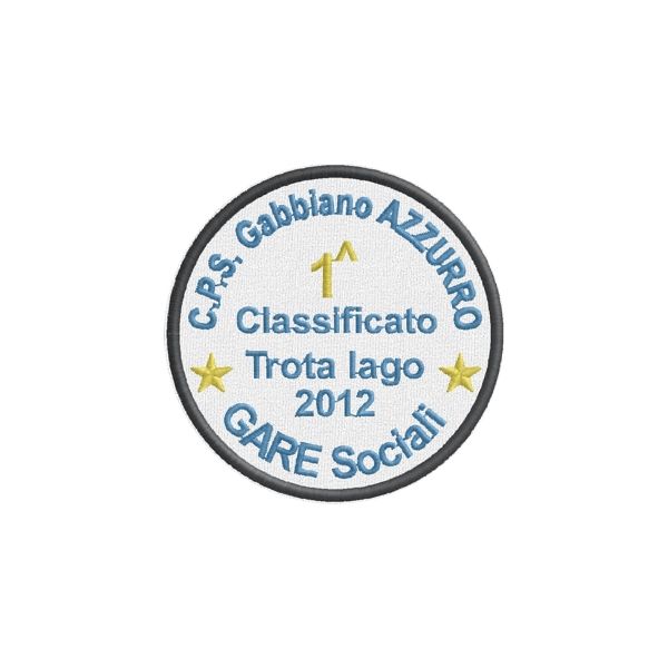 Patch Ricamato C.P.S. premiazione 1 classificato