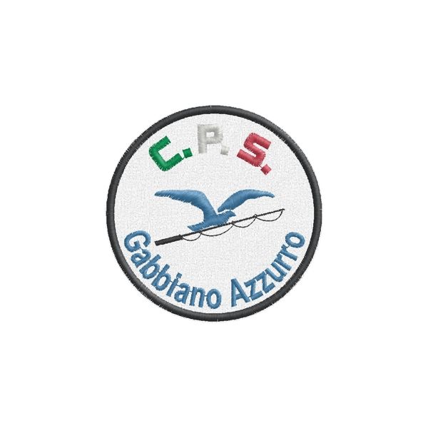 Patch Ricamato C.P.S. Gabbiano azzurro (gruppo sportivo pesca)