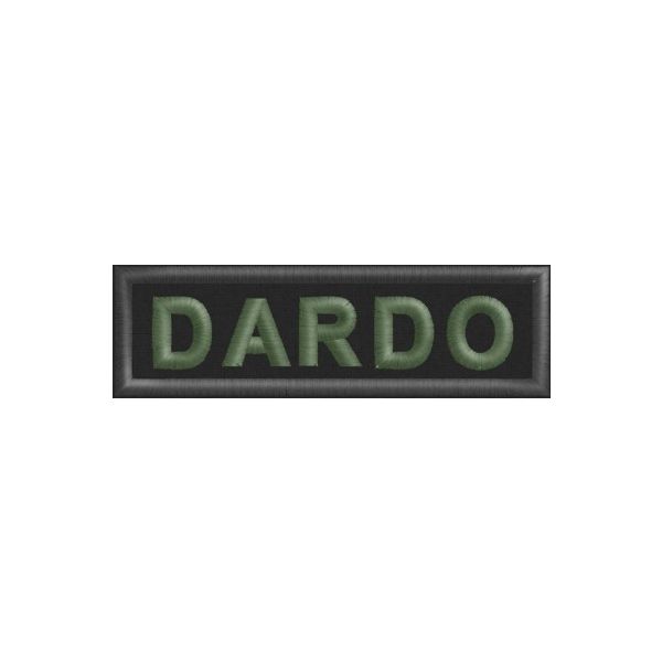 Patch  ESEMPIO Nome di Battaglia Da petto Cod. DARDO