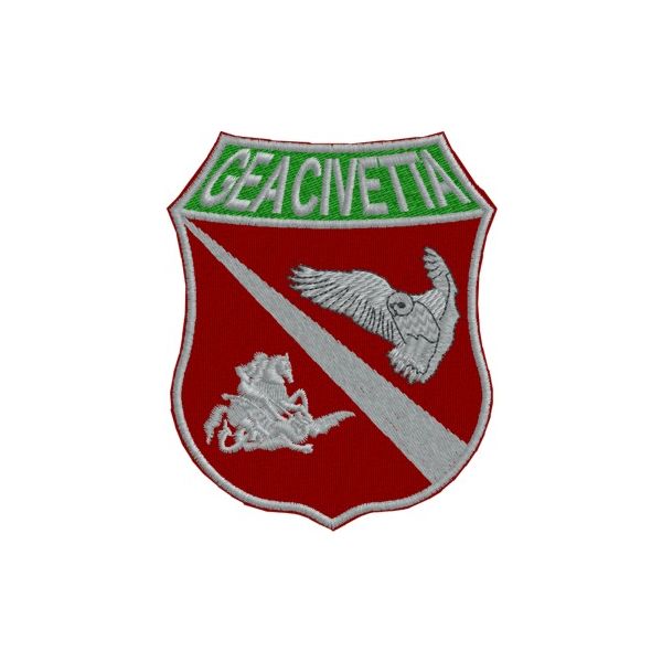 Distintivo ricamato GEA  CIVETTA Cod. GEA.CIVETTA