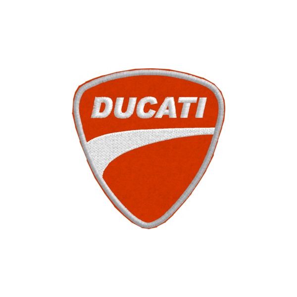 Patch  DUCATI Logo SU PANNO ROSSO Cod.Ducati_2011_Z
