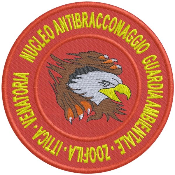 Cod.ENOV002) Patch ricamato NUCLEO ANTIBRACCONAGGIO  ENOV