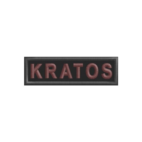 Patch  ESEMPIO Nome di Battaglia Da petto Cod. KRATOS