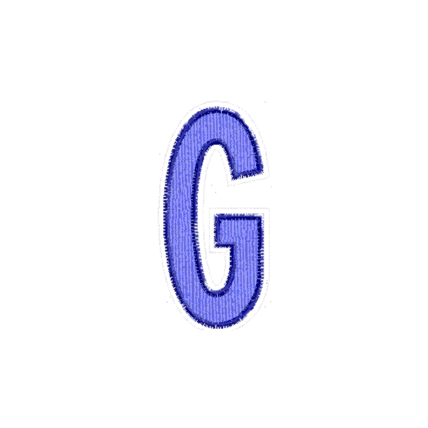Iniziale ricamata "G"