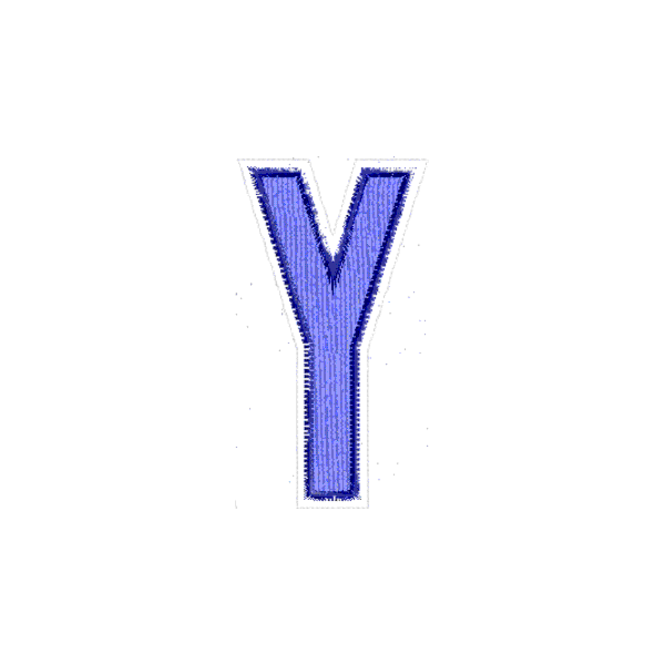 Iniziale ricamata "Y"